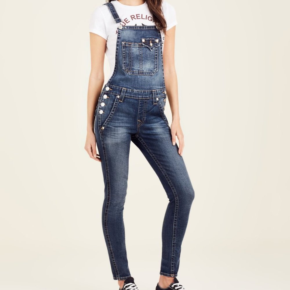 Authentic True Religion Ladette Overalls